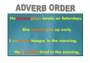 English worksheet: Adverb of Frequency Order