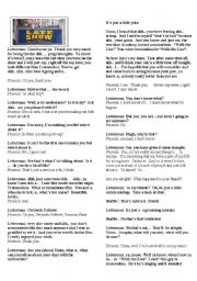 English worksheet: Transcript of David Letterman and Joequin Phoenix