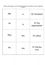 English worksheet: places