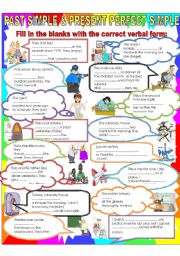 English Worksheet: Past Simple and Present perfect Simple