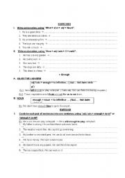 English worksheet: exclamation