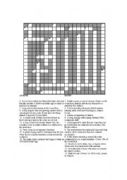 English worksheet: Crossword- Seafloor Features- Physical Oceanography