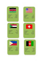 English Worksheet: countries