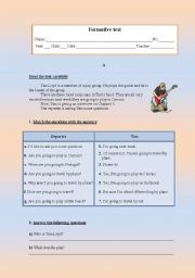 English worksheet: Formative test