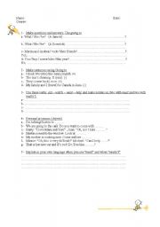 English Worksheet: Revision