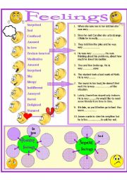 English Worksheet: Feelings 