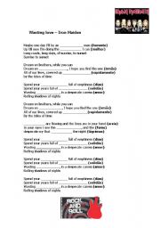 English worksheet: Wasting love