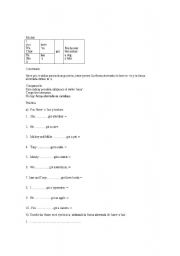 English worksheet: exercices with have got and has got