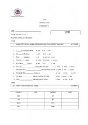 English worksheet: Test