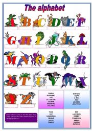 The Alphabet with activities (fully editable)