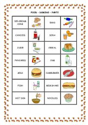 English Worksheet: FOOD DOMINO - PART 2