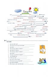 English Worksheet: Crazy story! Past simple.