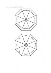 English Worksheet: Superlative and Comparative Spinners