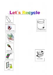 English worksheet: Lets recycle? 2