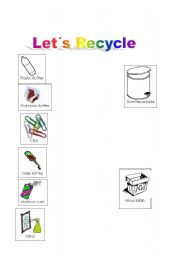 English Worksheet: Lets recycle? 2