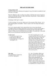 English Worksheet: The lady or the tiger_short film script