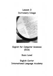 English Worksheet: Dictionary Usage