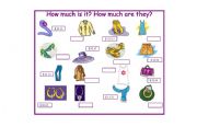 English Worksheet: How much  (Student B) - Female Clothes