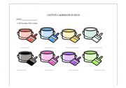English Worksheet: colours