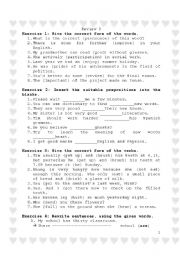 English Worksheet: grammar test