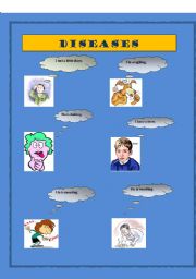 English worksheet: diseases