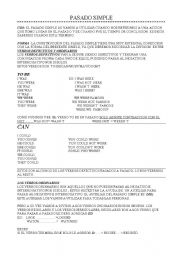 English Worksheet: past simple explanation