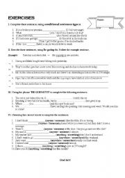 English worksheet: Exercise