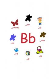 English worksheet: letter B