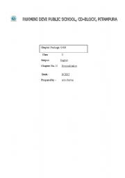 English worksheet: Nominalisation 