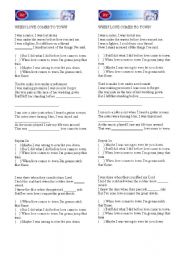 English Worksheet: Song - U2