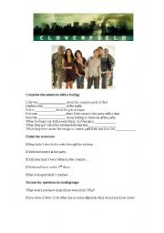 English worksheet: Cloverfield Movie Worksheet