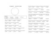 English worksheet: target shooting