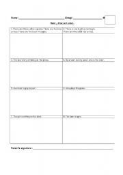 English worksheet: Read-Draw-Colour.1