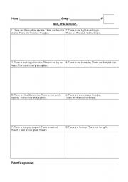 English worksheet: Read-Draw-Colour.2