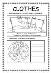 English Worksheet: CLOTHES