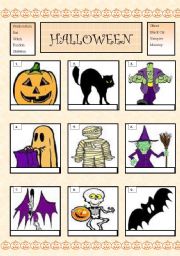 English Worksheet: halloween