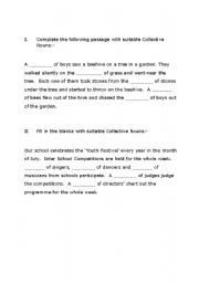 English Worksheet: Excercise on Collective Nouns