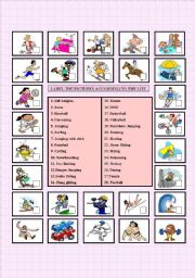 English Worksheet: sports!