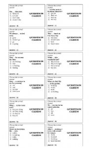 English Worksheet: Grammar Hockey Board game 2/2