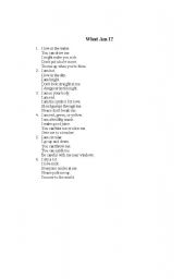 English Worksheet: What am I?