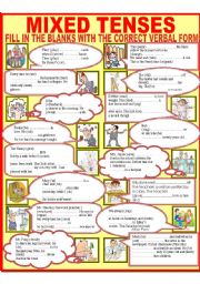 English Worksheet: Mixed Tenses