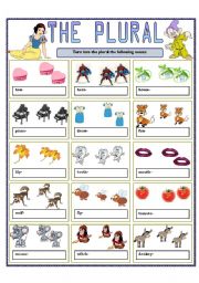 English Worksheet: THE PLURAL