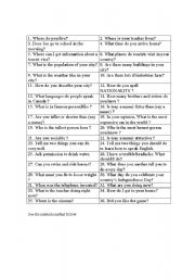 English Worksheet: Board Game 