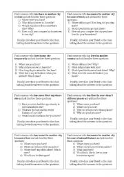 English Worksheet: Warm up to the first day of class