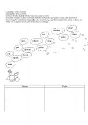 English Worksheet: Noun or Verb?