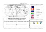 English Worksheet: English in the world