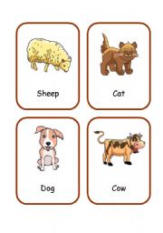 ANIMALS FLASHCARDS 1/3