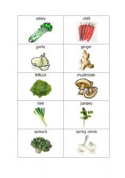 English Worksheet: Vegetables