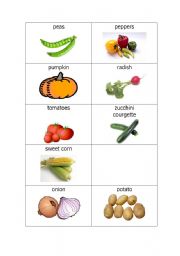 English worksheet: vegetables