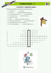 English Worksheet: Business English 11 - Crossword